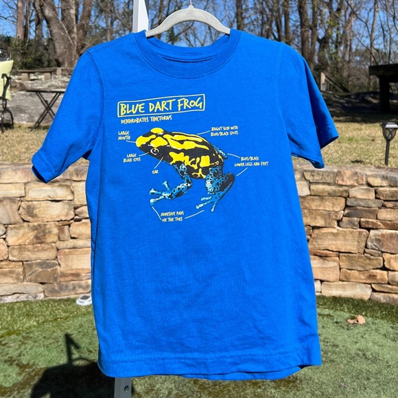 Blue Dart Frog Short Sleeve Tee Shirt - Picture 1 of 11